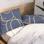 Abstract Line Art Cat 5 Pillow Sham Gallery Image 2