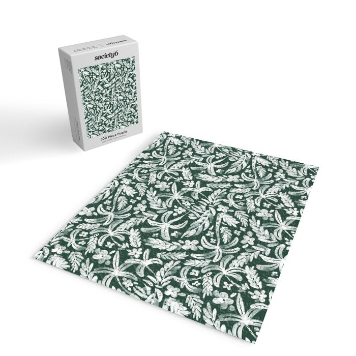 Greenish Tropical Palm Breeze Jigsaw Puzzle Gallery Image 2