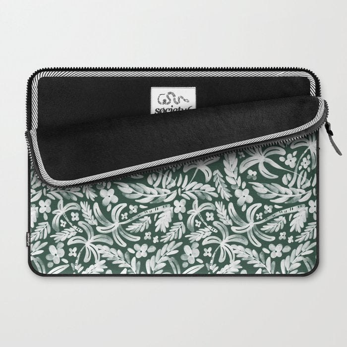 Greenish Tropical Palm Breeze Laptop Sleeve Gallery Image 2