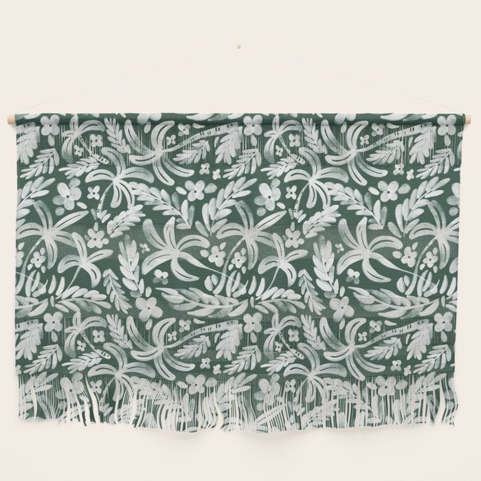 Greenish Tropical Palm Breeze Wall Hanging Gallery Image 1