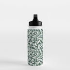 Greenish Tropical Palm Breeze Water Bottle Gallery Image 3