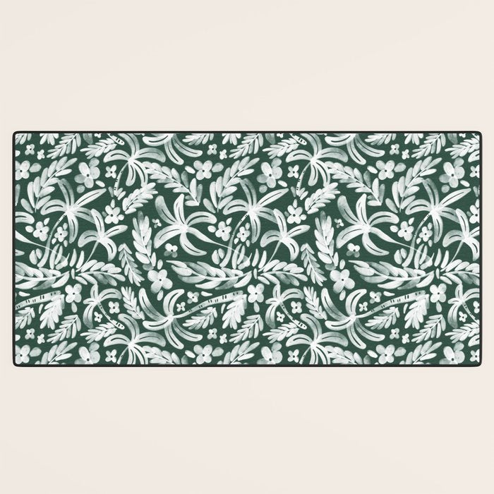 Greenish Tropical Palm Breeze Desk Mat Gallery Image 3