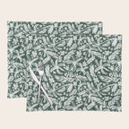 Greenish Tropical Palm Breeze Placemat Gallery Image 1