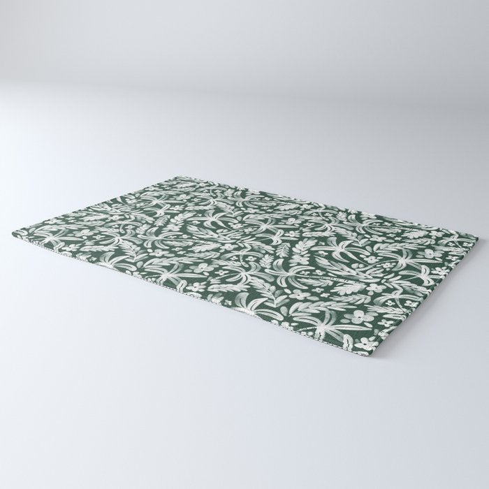 Greenish Tropical Palm Breeze Rug Gallery Image 3