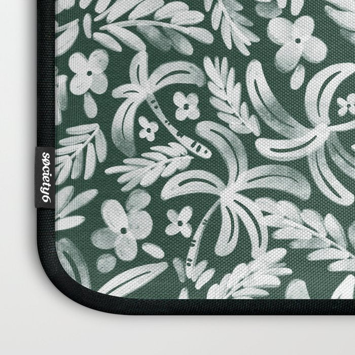 Greenish Tropical Palm Breeze Laptop Sleeve Gallery Image 3