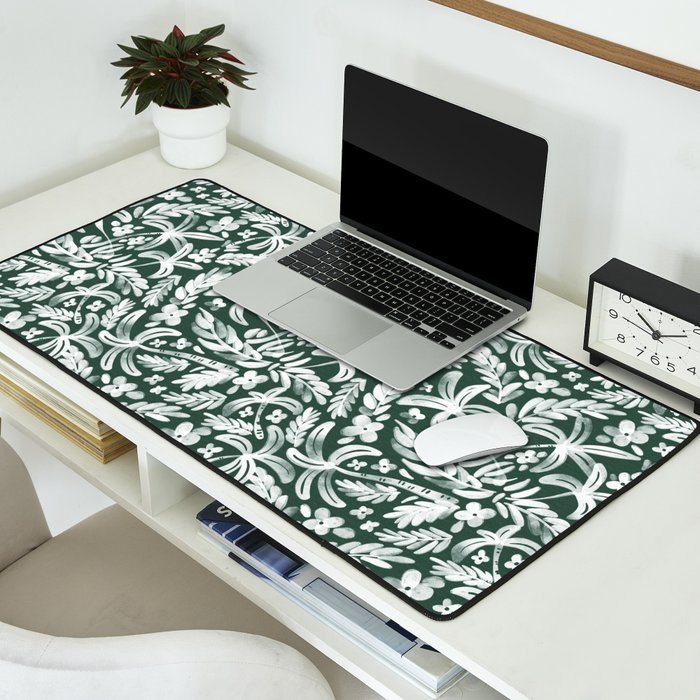 Greenish Tropical Palm Breeze Desk Mat Gallery Image 2