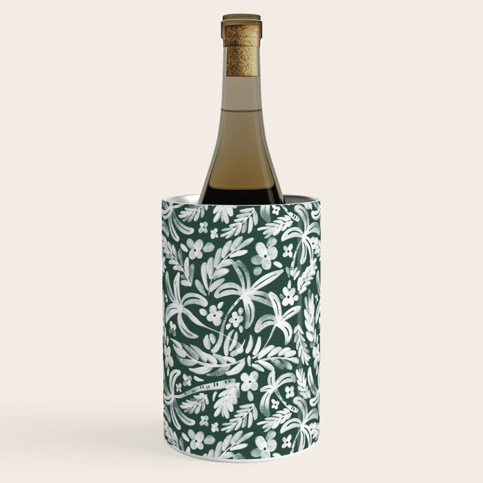 Greenish Tropical Palm Breeze Wine Chiller Gallery Image 1