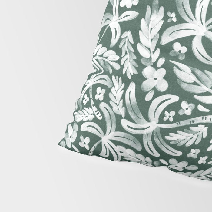 Greenish Tropical Palm Breeze Pillow Sham Gallery Image 4