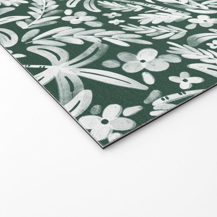 Greenish Tropical Palm Breeze Welcome Mat Gallery Image 2