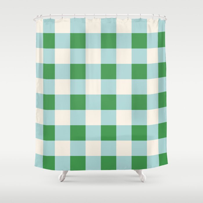 Gingham III Shower Curtain Gallery Image 1
