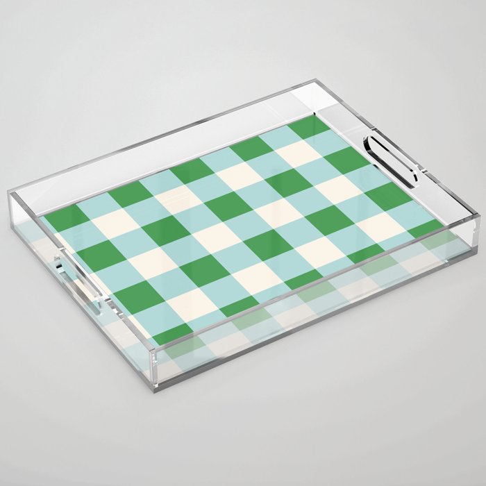 Gingham III Acrylic Tray Gallery Image 1