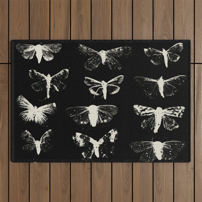 moths Outdoor Rug Gallery Image 1