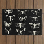 moths Outdoor Rug Gallery Image 1