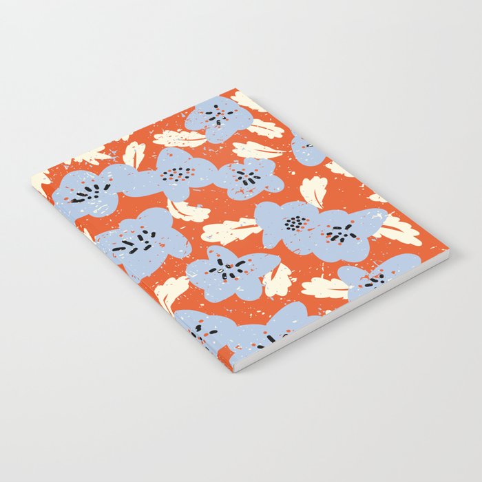 Big flowers in my garden orange - pattern Notebook Gallery Image 2