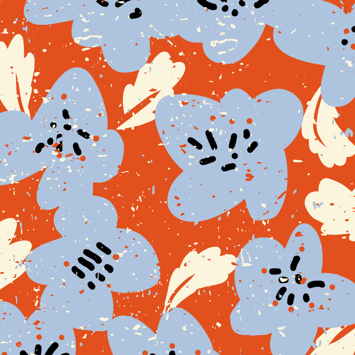 Big flowers in my garden orange - pattern Coffee Mug Gallery Image 2