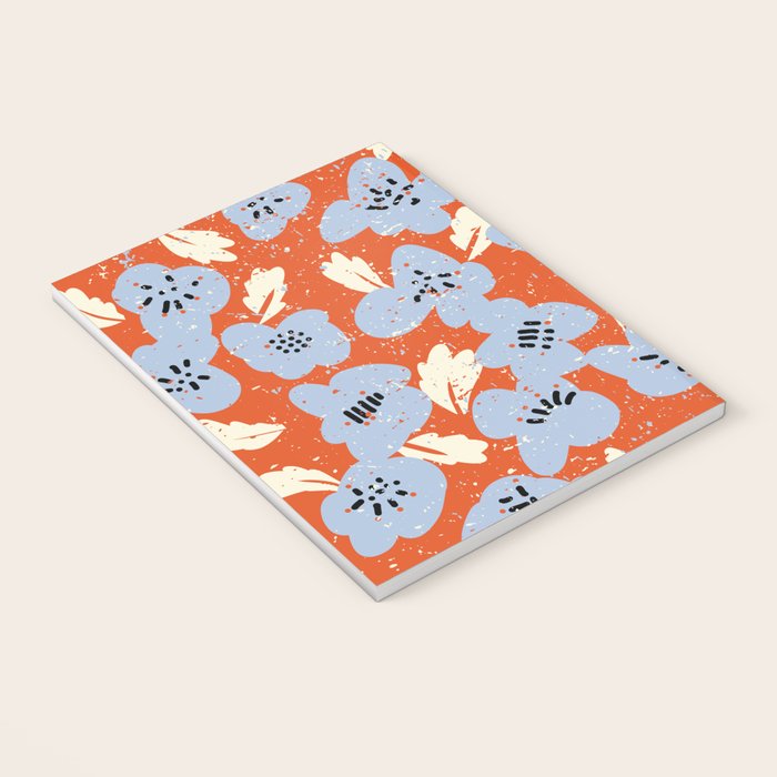 Big flowers in my garden orange - pattern Notebook Gallery Image 3