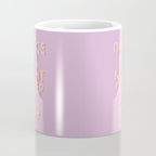 DANCE ALL NIGHT - pink neon typography Coffee Mug Gallery Image 4