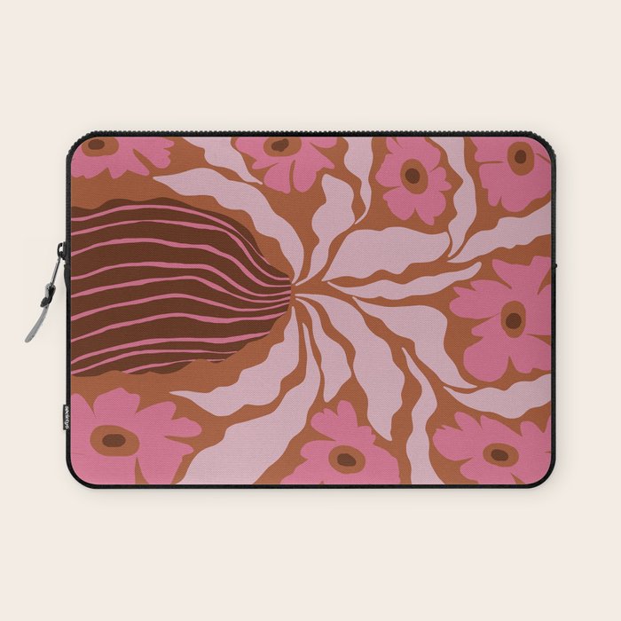 Mid-century blooming pot  Laptop Sleeve Gallery Image 1