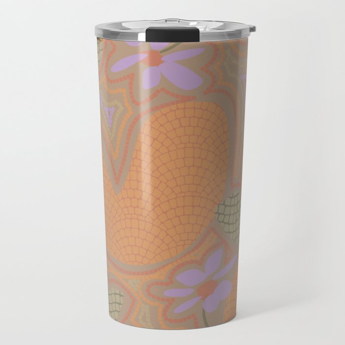 Little Purple Flowers Travel Mug Gallery Image 1