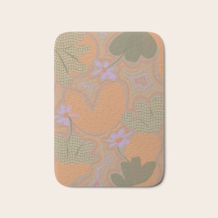 Little Purple Flowers Bath Mat Gallery Image 1