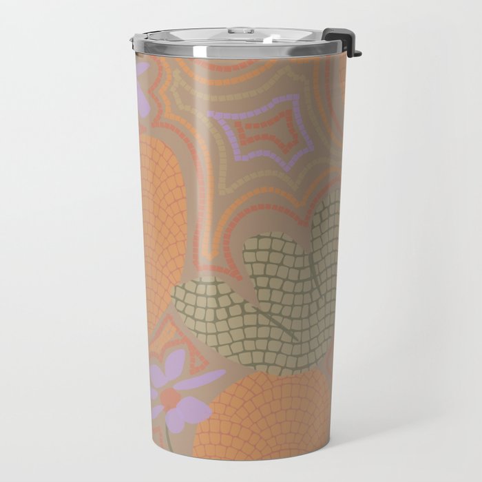 Little Purple Flowers Travel Mug Gallery Image 2