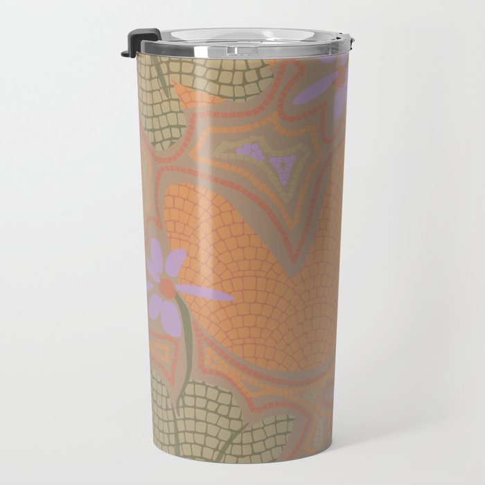 Little Purple Flowers Travel Mug Gallery Image 3