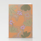 Little Purple Flowers Stationery Card Gallery Image 2