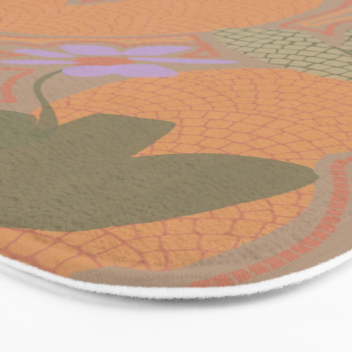 Little Purple Flowers Bath Mat Gallery Image 3