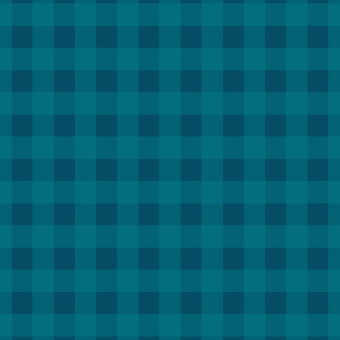 Gingham Check Pattern in Blue Teal Coffee Mug Gallery Image 2