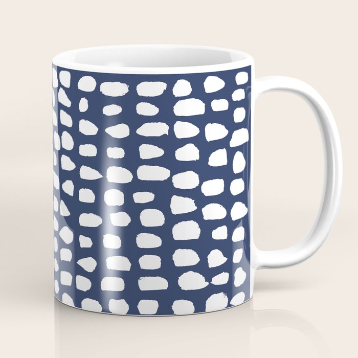 Dots (Navy) Coffee Mug Gallery Image 1