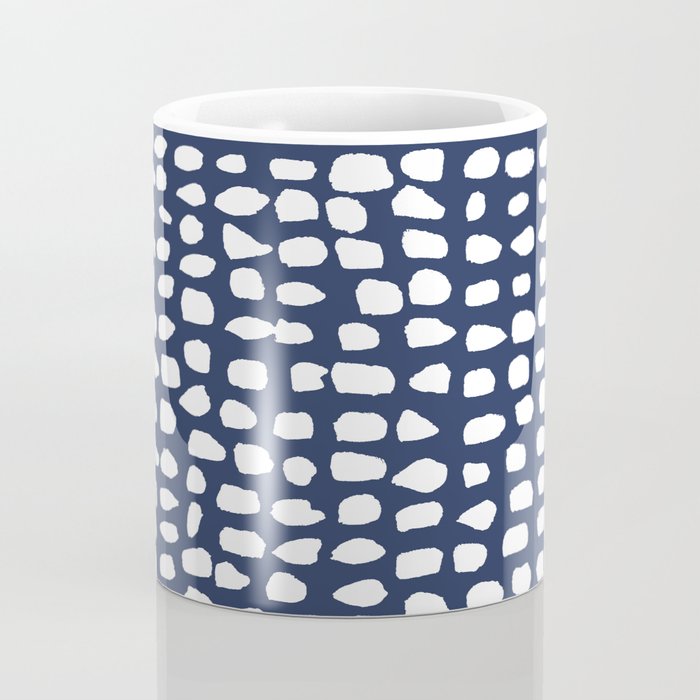 Dots (Navy) Coffee Mug Gallery Image 4