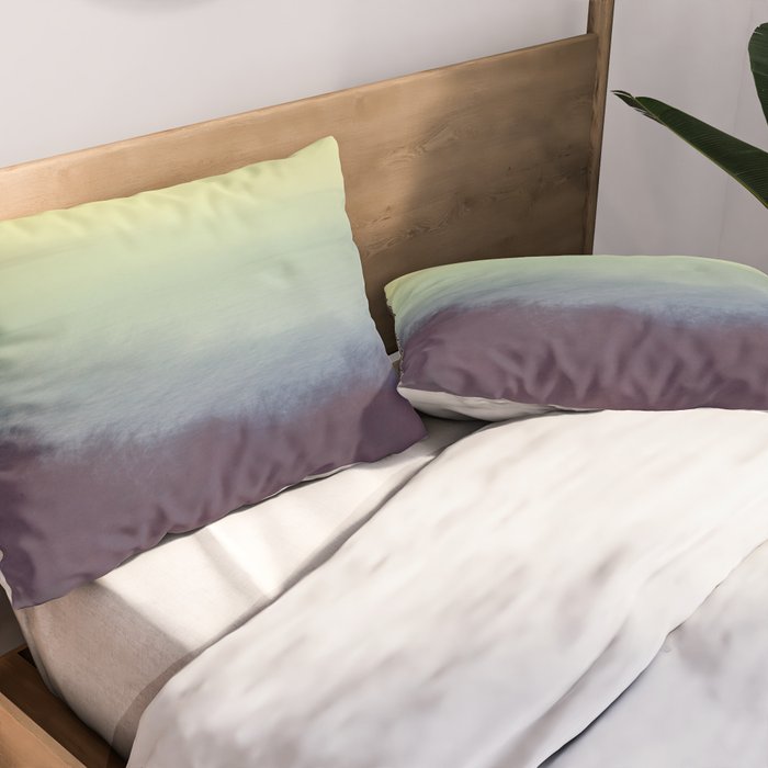 Coastal Landscape Abstract Pillow Sham Gallery Image 2