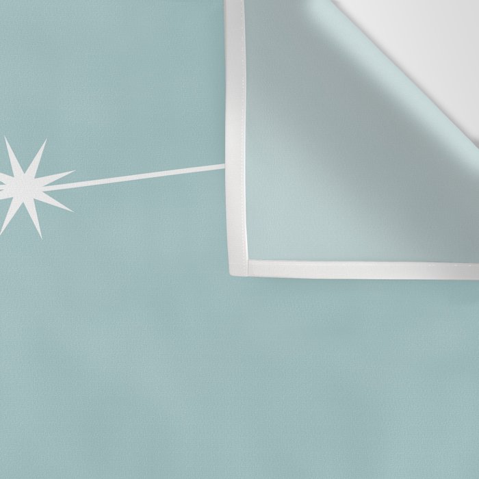 Aquarius Zodiac Star Constellation Line Art Pastel Teal Wall Tapestry Gallery Image 3