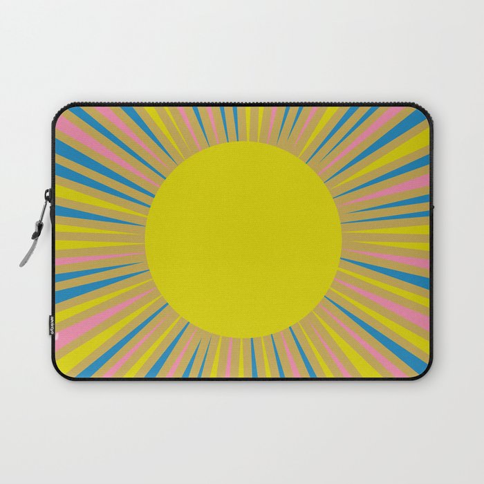 Summer Sun Cheerful Retro Laptop Sleeve Gallery Image 1