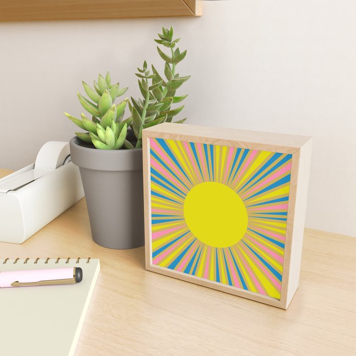 Summer Sun Cheerful Retro Mini Art Print Gallery Image 2