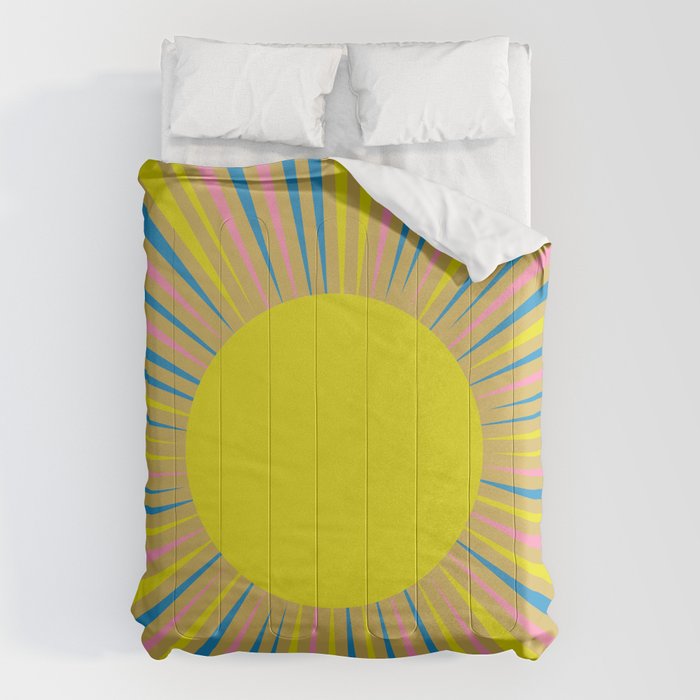 Summer Sun Cheerful Retro Comforter Gallery Image 6