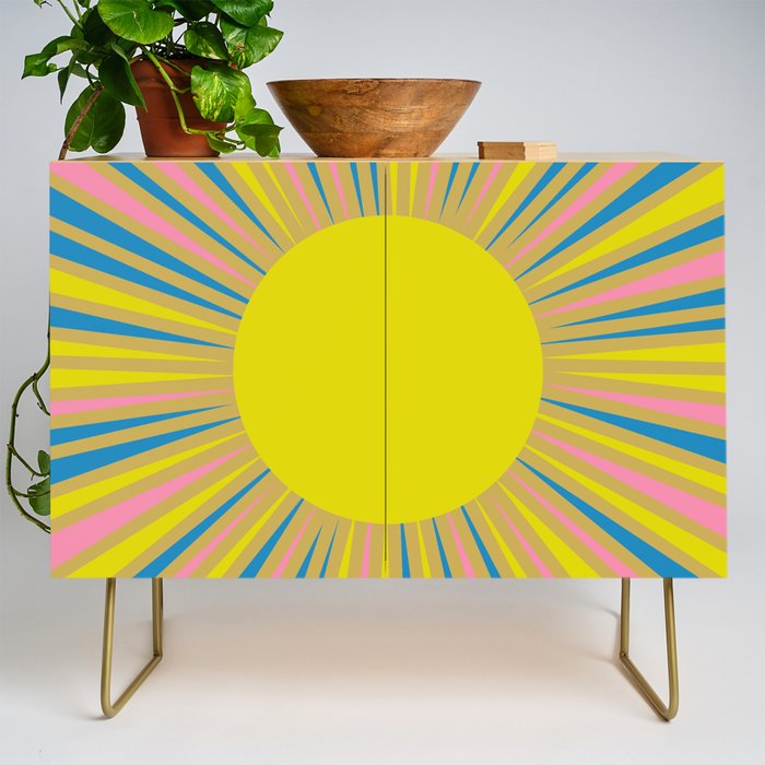 Summer Sun Cheerful Retro Credenza Gallery Image 1