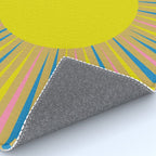 Summer Sun Cheerful Retro Rug Gallery Image 4