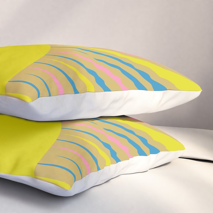 Summer Sun Cheerful Retro Pillow Sham Gallery Image 3