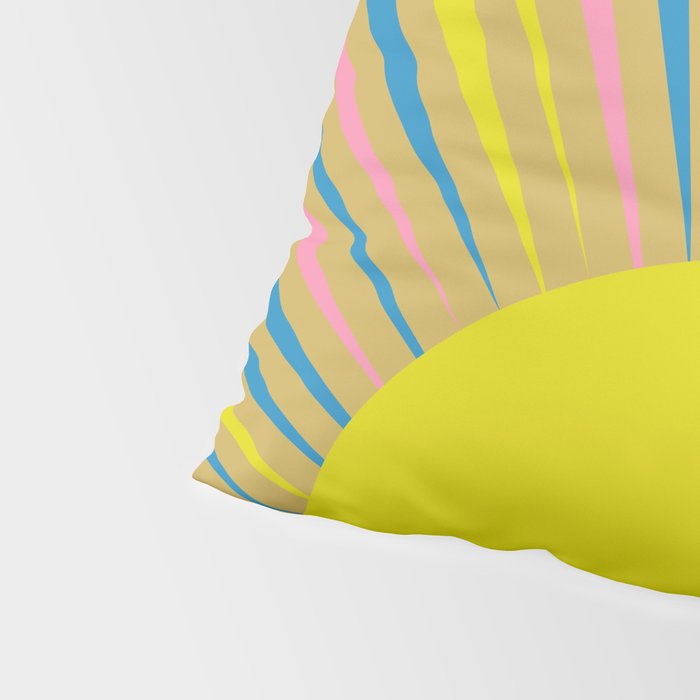 Summer Sun Cheerful Retro Pillow Sham Gallery Image 4