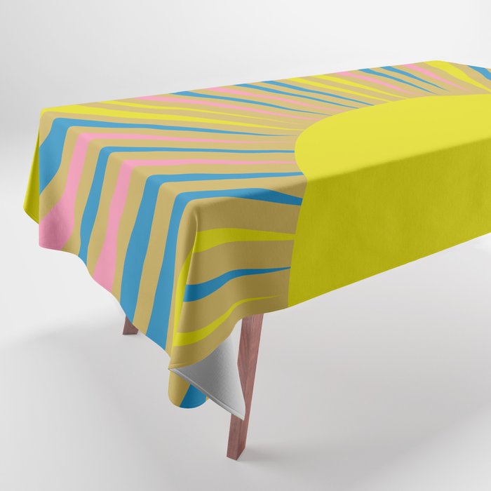 Summer Sun Cheerful Retro Tablecloth Gallery Image 1