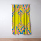 Summer Sun Cheerful Retro Window Curtain Gallery Image 3