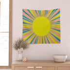 Summer Sun Cheerful Retro Wall Tapestry Gallery Image 2