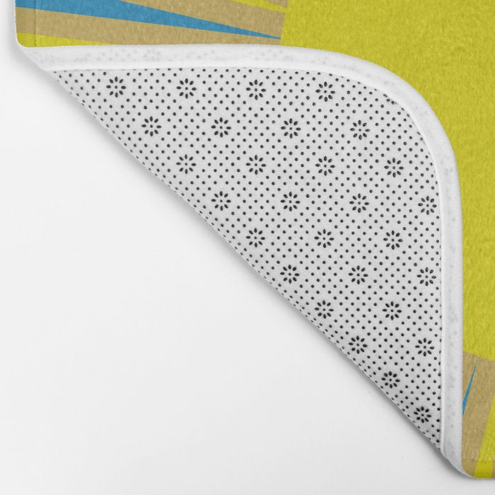 Summer Sun Cheerful Retro Bath Mat Gallery Image 2