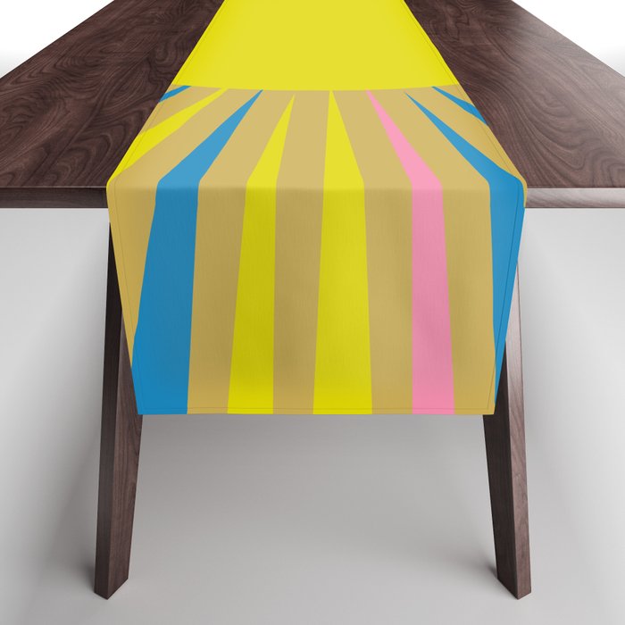 Summer Sun Cheerful Retro Table Runner Gallery Image 1
