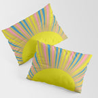 Summer Sun Cheerful Retro Pillow Sham Gallery Image 3