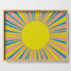 Summer Sun Cheerful Retro Serving Tray Gallery Image 1