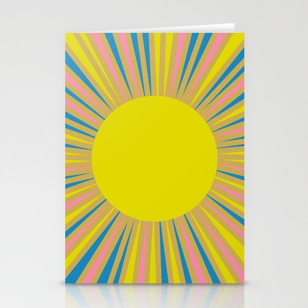 Summer Sun Cheerful Retro Stationery Card Gallery Image 2