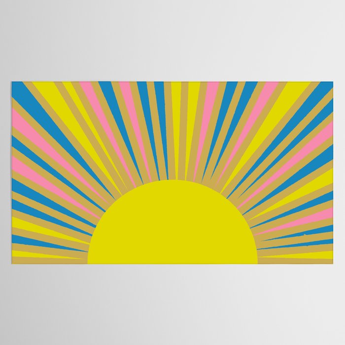 Summer Sun Cheerful Retro Tablecloth Gallery Image 2