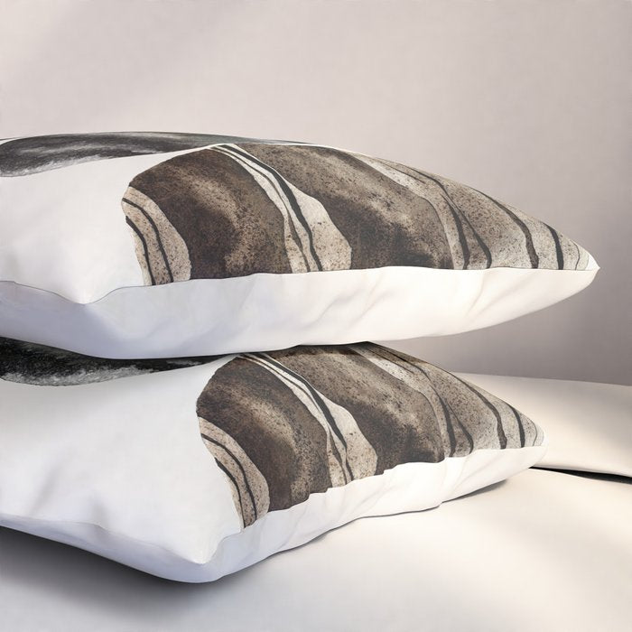 balancing beach pebbles Pillow Sham Gallery Image 3